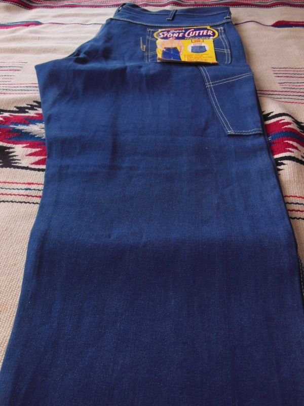 画像6: 1960'S DEADSTOCK SUPER STONE CUTTER 10OZ DENIM PAINTER PANTS　42X29
