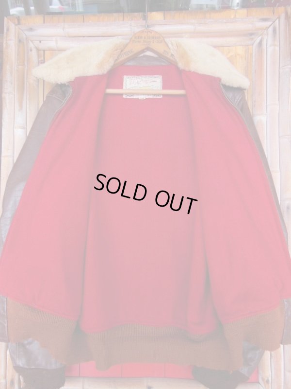 画像4: 1940'S McGREGOR COWHIDE BOMBER JACKET SZ/40