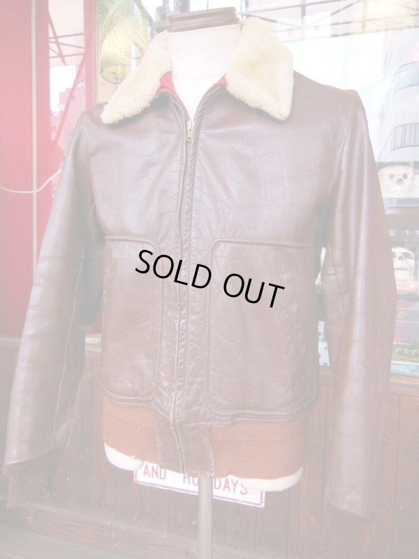 画像6: 1940'S McGREGOR COWHIDE BOMBER JACKET SZ/40