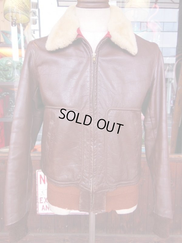 画像7: 1940'S McGREGOR COWHIDE BOMBER JACKET SZ/40