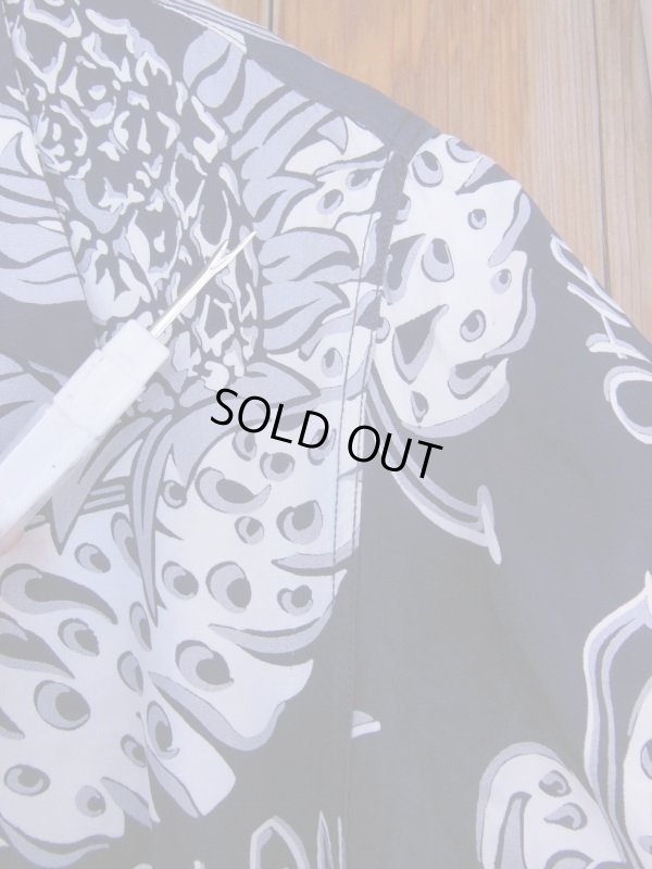 画像12: 1940'S KIHI KIHI PINEAPPLE PRINT RAYON HAWAIIAN SHIRT L/S/SZ/M