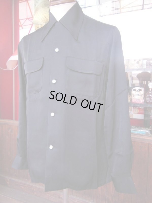 画像7: The GROOVIN HIGH Vintage Style Box Shirt Black Long Sleeves