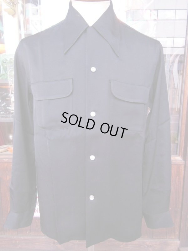 画像8: The GROOVIN HIGH Vintage Style Box Shirt Black Long Sleeves