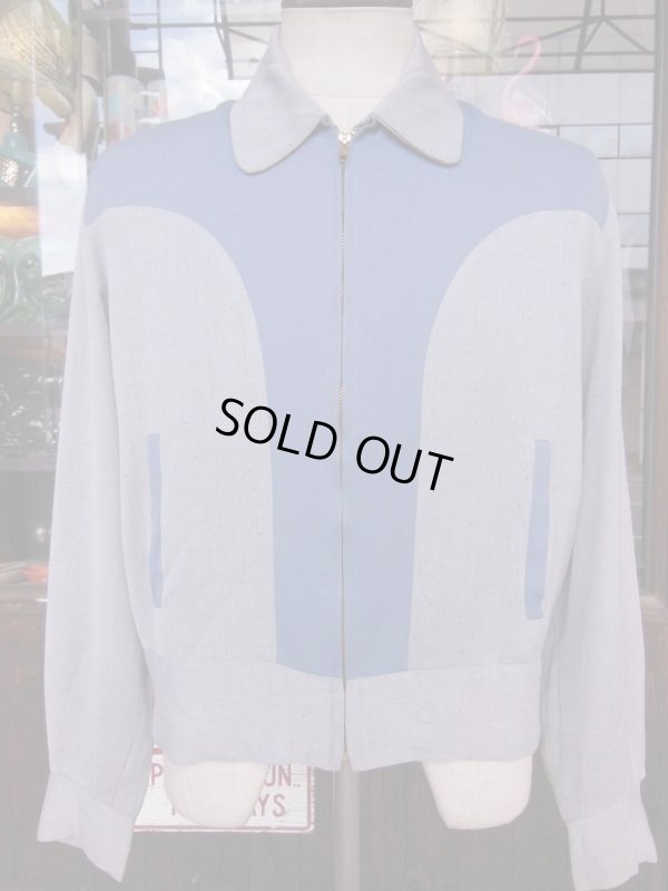 画像3: 1950'S JIM CLINTON TWO TONE T PANEL GABERDINE JACKET SZ/MEDIUM