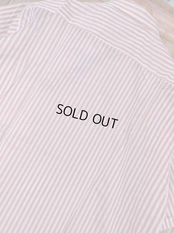 画像11: 1950'S SILK & COTTON STRIPE OPEN COLAR BOX SHIRT SZ/M