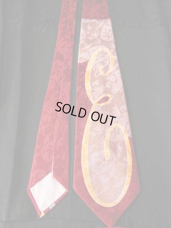 画像3: 1940'S〜 DEADSTOCK HABAND CO,"E" INITIAL RAYON CRAVAT TIE