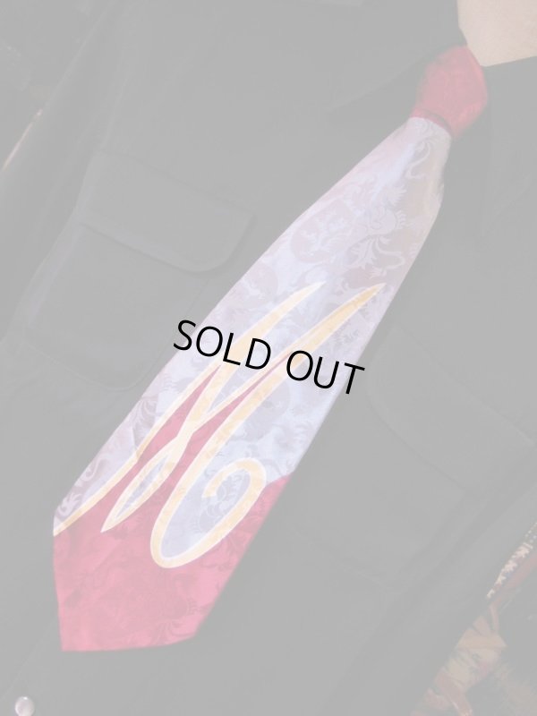 画像7: 1940'S〜 DEADSTOCK HABAND CO,"M" INITIAL RAYON CRAVAT TIE