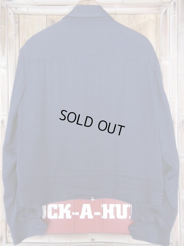 画像9: 1950'S McMURRAY NAVY BLUE RAYON GABERDINE JACKET SZ/M