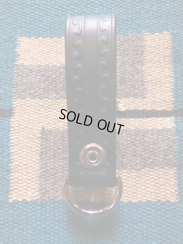 画像4: RAWHIDE 1" 25MM STUDDED & JEWELED KEY HOLDER/BLACK/AMBER