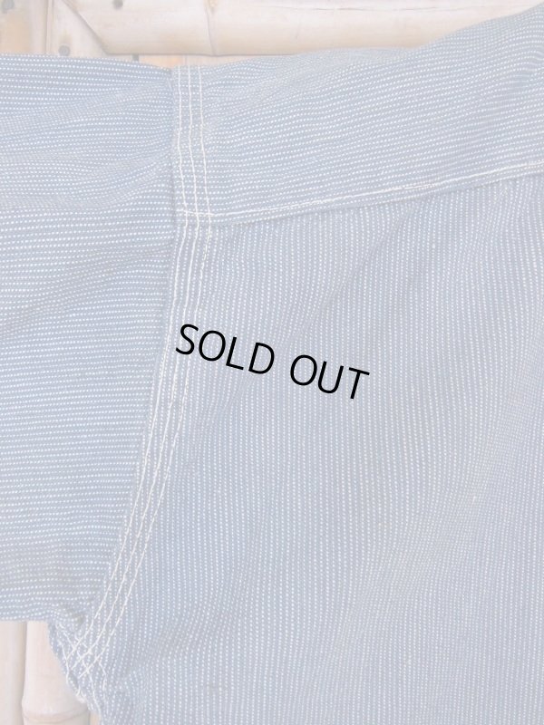 画像14: 1910'S〜 UNKNOWN OFF SET TWO POCKET PINCHECK WORK JACKET