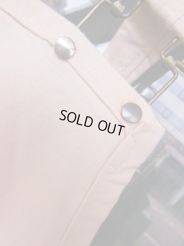 画像15: 1910'S〜 UNKNOWN SLANT POCKET UNBLEACHED COTTON OVERALLS 48X31