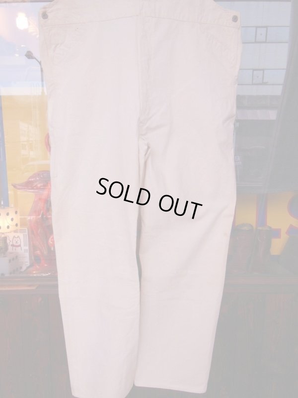 画像4: 1910'S〜 UNKNOWN SLANT POCKET UNBLEACHED COTTON OVERALLS 48X31