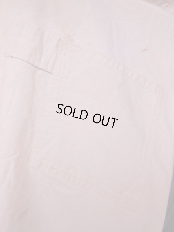 画像14: 1910'S〜 UNKNOWN SLANT POCKET UNBLEACHED COTTON OVERALLS 48X31