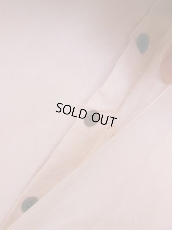 画像9: 1910'S〜 UNKNOWN SLANT POCKET UNBLEACHED COTTON OVERALLS 48X31