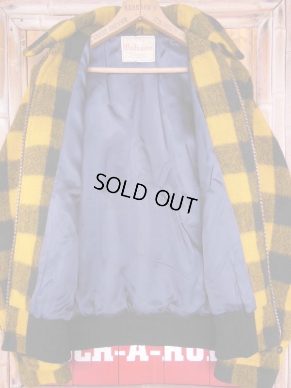 画像3: 〜1950'S WOOL MASTER YELLOW X BLACK BUFFALO PLAID WOOL JACKET 