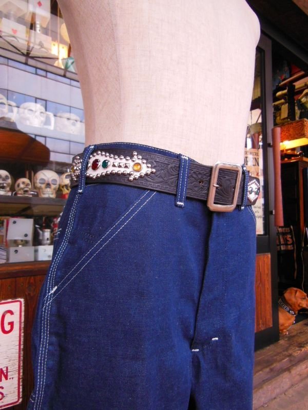 画像8: RAWHIDE STUDDED & JEWELED BELT LOT-144/ 1-3/4"[44MM] 