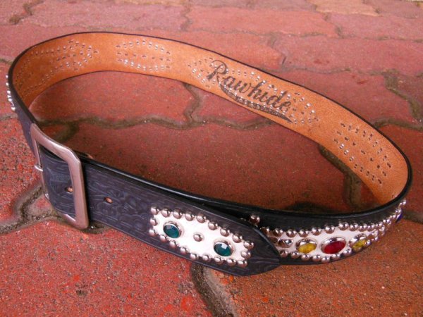 画像5: RAWHIDE STUDDED & JEWELED BELT LOT-144/ 1-3/4"[44MM] 
