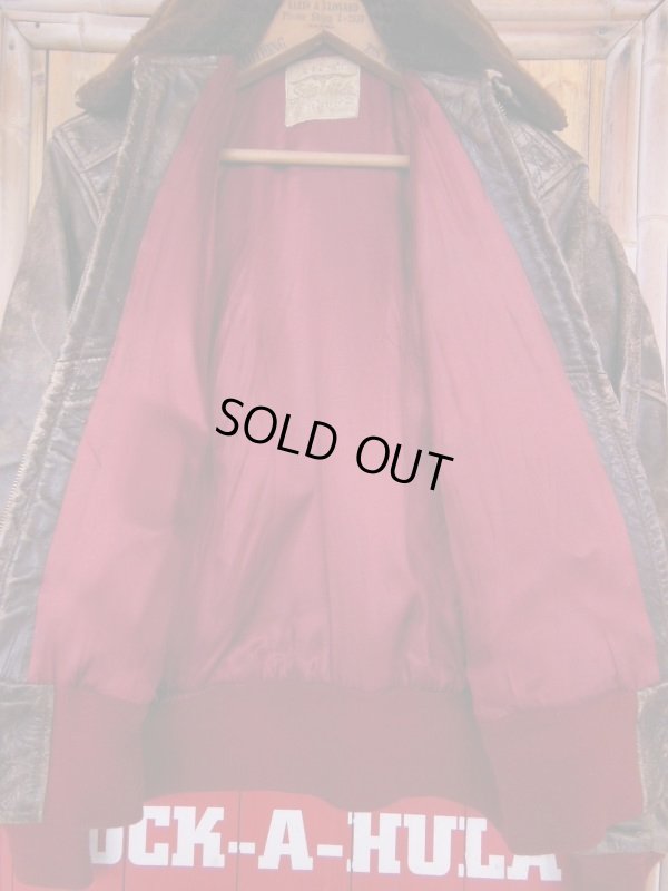画像3: 1950'S LEATHER GARMENT CO, STEERHIDE BOMBER JACKET SZ/M