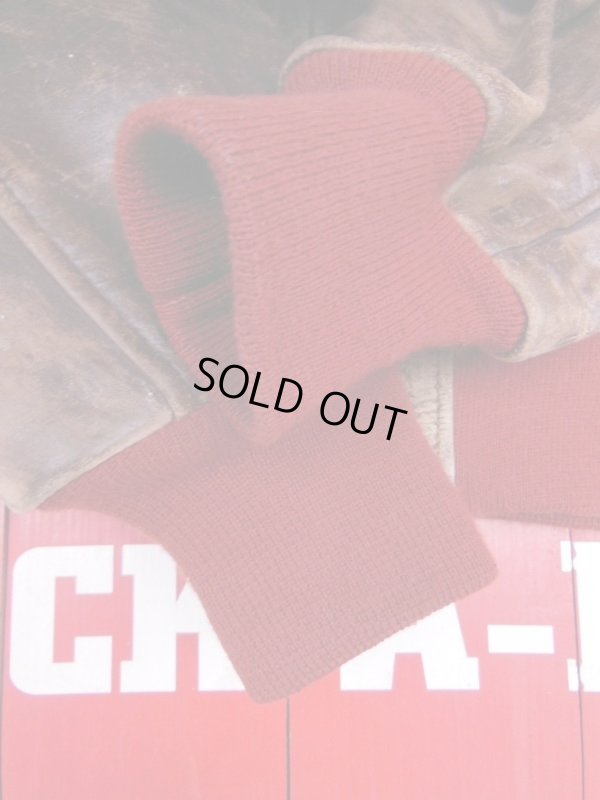 画像20: 1950'S LEATHER GARMENT CO, STEERHIDE BOMBER JACKET SZ/M