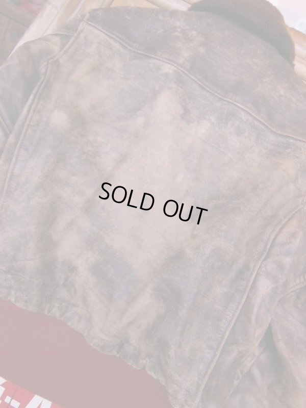 画像17: 1950'S LEATHER GARMENT CO, STEERHIDE BOMBER JACKET SZ/M