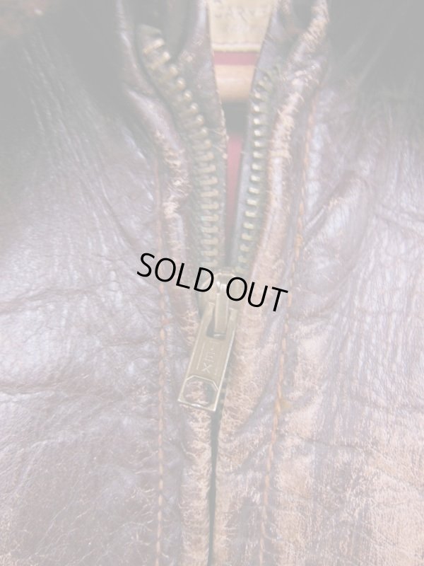 画像15: 1950'S LEATHER GARMENT CO, STEERHIDE BOMBER JACKET SZ/M