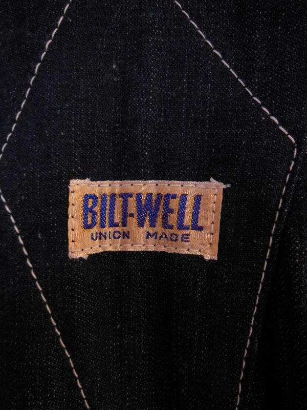画像10: 1940'S〜 DEADSTOCK BILT-WELL W KNEE OVERALLS LOT 901 42X32