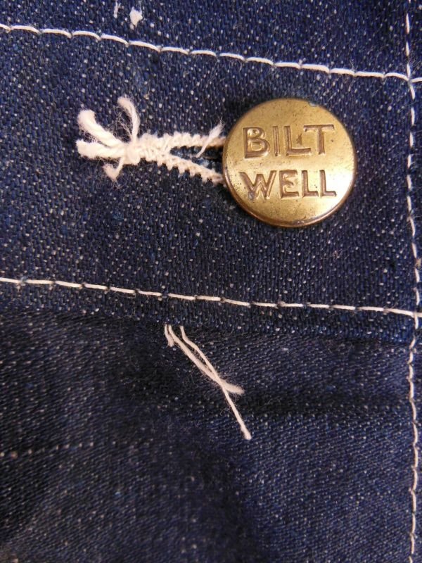画像7: 1940'S〜 DEADSTOCK BILT-WELL W KNEE OVERALLS LOT 901 42X32