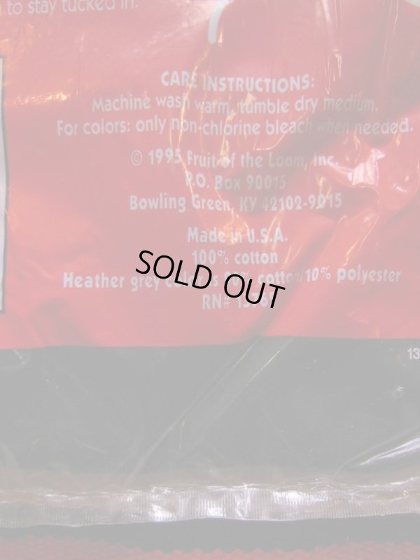 画像9: 1990'S DEADSTOCK NIP FRUIT OF THE ROOM POCKET-TEE/MADE IN U.S.A./黒/SZ/L42-44