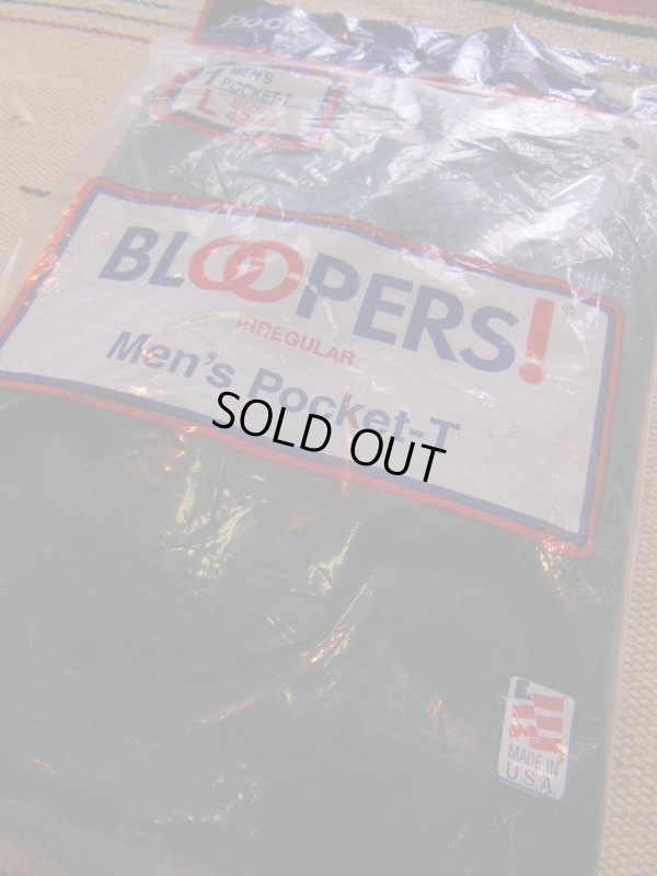画像7: 1990'S DEADSTOCK NIP BLOOPERS! POCKET-TEE/MADE IN U.S.A./黒/SZ/L42-44