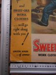 画像7: 1940'S SWEET-ORR ADVERTISING CARDBOARD SIGN   (7)