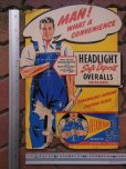 画像6: 1940'S HEADLIGHT ADVERTISING CARDBOARD SIGN   (6)