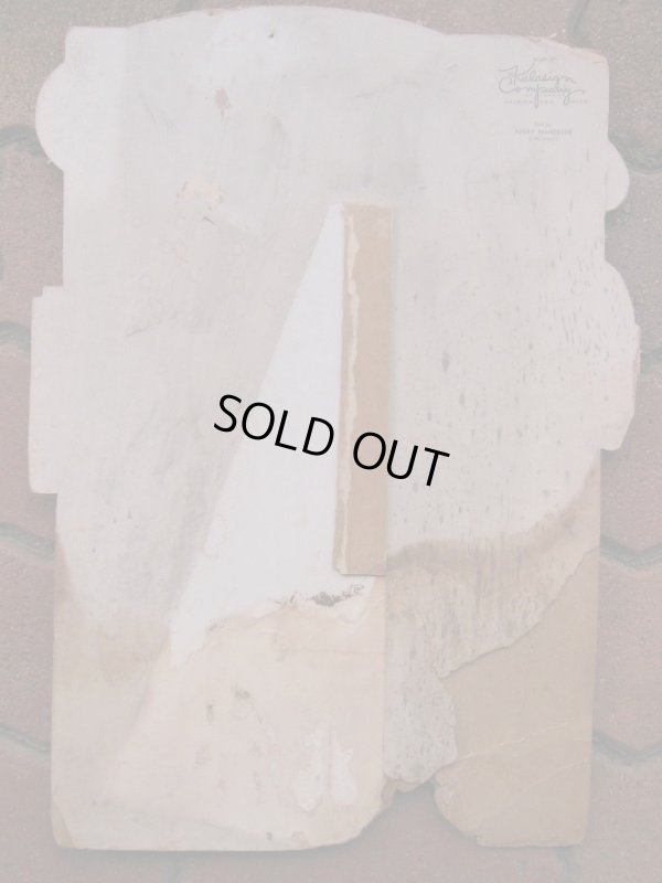 画像11: 1940'S HEADLIGHT ADVERTISING CARDBOARD SIGN