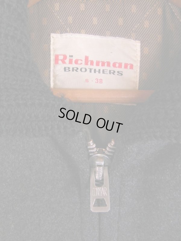 画像3: 1950'S RICHMAN BROTHERS SPANISH COLLAR WOOL CAR COAT SZ/38 