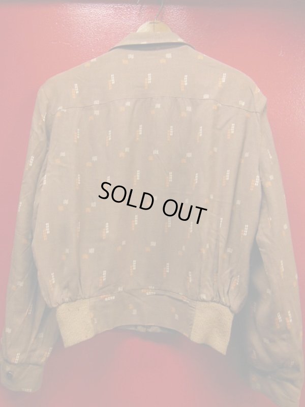 画像5: 1950'S SALMER OF CALIFORNIA LIGHT BROWN GABERDINE JACKET SZ/M