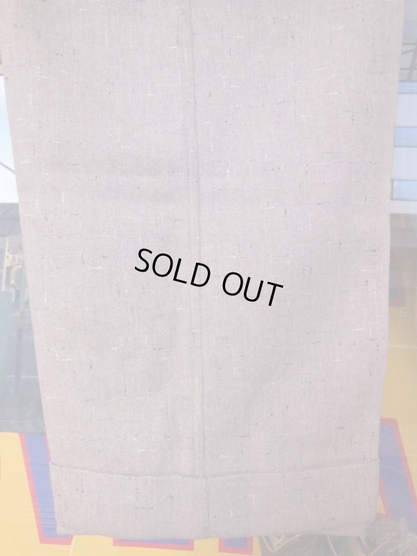 画像8: 1950'S UNKNOWN FLECK TWEED WOOL SLACKS SIZE/36X33
