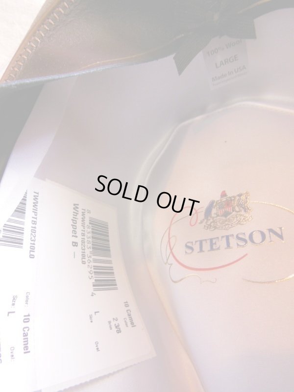 画像17: NEW  STETSON WHIPPET WOOL FEDORA HAT/CAMEL/7-3/8 (59cm) 新品 ステットソン ウィペット