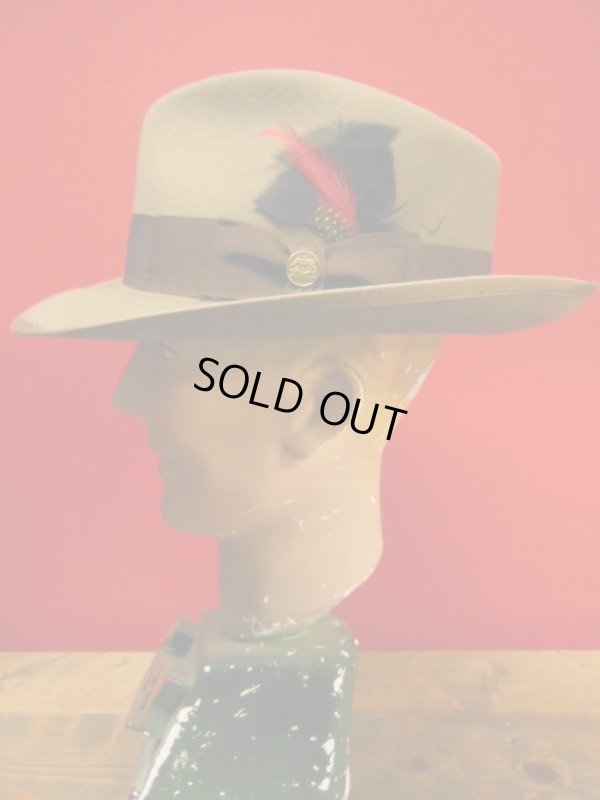 画像4: NEW  STETSON WHIPPET WOOL FEDORA HAT/CAMEL/7-3/8 (59cm) 新品 ステットソン ウィペット