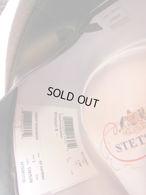 画像15: NEW  STETSON WHIPPET WOOL FEDORA HAT/CARIBOU/7-3/8 (59cm) 新品 ステットソン ウィペット