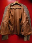 画像4: 1940'S UNKNOWN WOOL X LEATHER TWO TONE SPORTS JACKET SZ/38