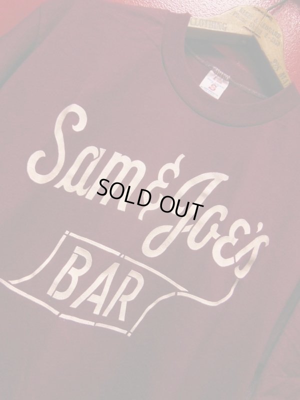 画像6: 1980'S NOS SOFFE SAM & JOE'S BAR TEE/米国製/バーガンディー/SZ/L/背面ナンバリング/5
