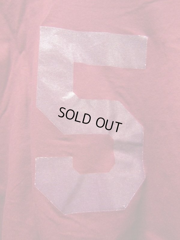 画像12: 1980'S NOS SOFFE SAM & JOE'S BAR TEE/米国製/バーガンディー/SZ/L/背面ナンバリング/5