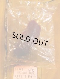 157/赤染75mm/1950'S NOS LUCKY RABBIT FOOT CHARM/ビンテージ ラビットフット