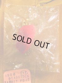 159/赤染53mm/1950'S NOS LUCKY RABBIT FOOT CHARM/ビンテージ ラビットフット