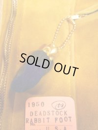 153/青染53mm/1950'S NOS LUCKY RABBIT FOOT CHARM/ビンテージ ラビットフット
