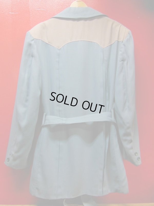 画像4: 1950'S Academy Sportswear BELTED TWO TONE HOLLYWOOD JACKET/42 