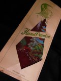 1950'S DEADSTOCK JAPANESE SOUVENIR HAND PAINTED RAYON TIE/WINE