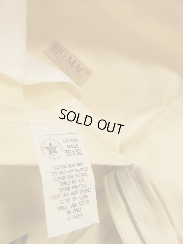 画像8: 1980'S DEADSTOCK BIG MAC UNBREACHED COTTON PAINTER PANTS SZ/36X30