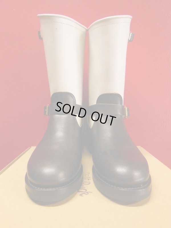 画像6: Attractions 新型 Lot.444 ENGINEER BOOTS(HORSE BUTT)エンジニアブーツ/BLACKXWHITE/限定ブラスバックル/9D