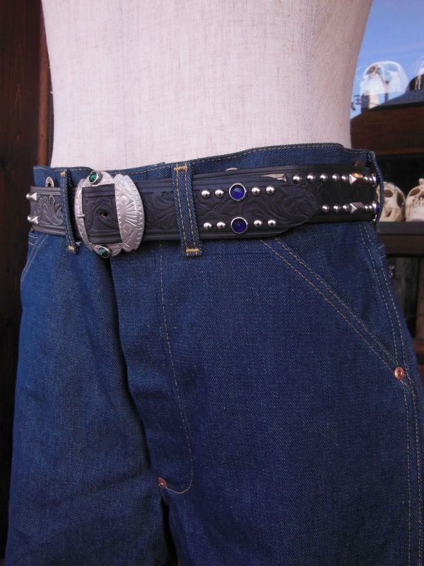 画像6: RAWHIDE STUDDED & JEWELED BELT LOT-213/ 1-1/2"[38MM] 