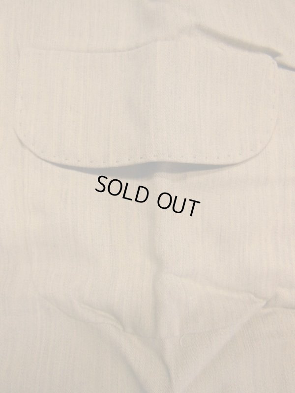 画像5: 1950'S DEADSTOCK ART VOGUE FLECK BEIGE RAYON SHIRT SZ/L